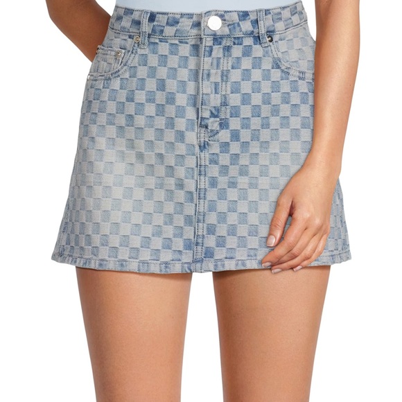 Rebecca Minkoff Dresses & Skirts - Rebecca Minkoff Cleo Denim Checkered Mini